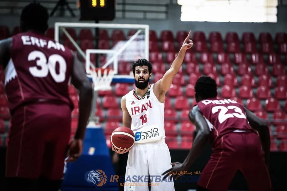 تمرین تیم ملی مقابل تیم 73 بسکتبال جهان