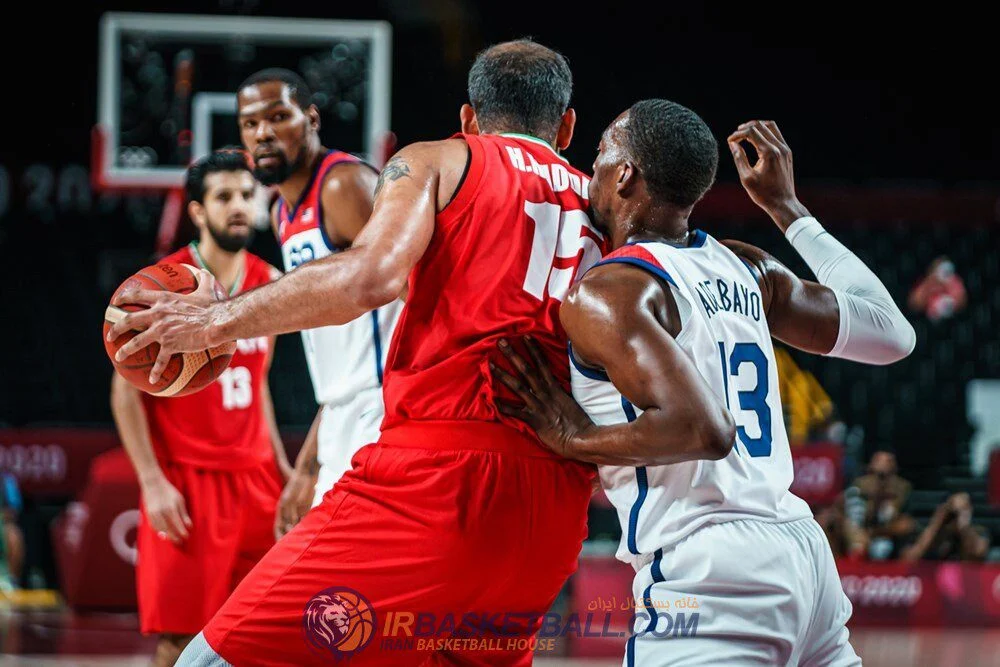 سنگین ترین شکست تیم ملی بسکتبال ایران در المپیک مقابل آمریکا رقم خورد