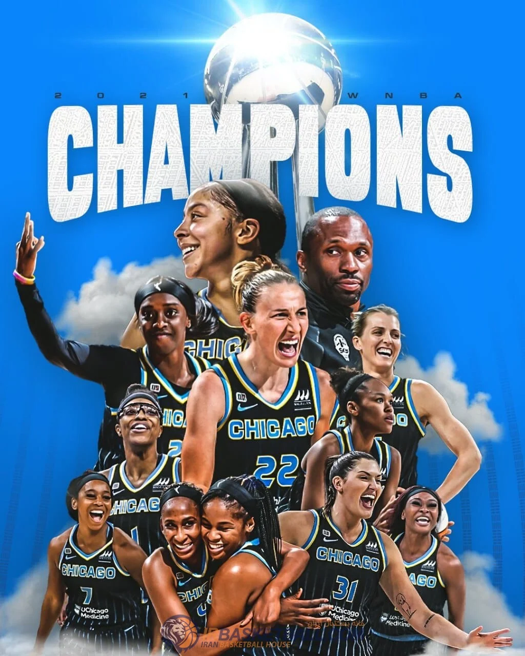 دیدار چهارم فینال WNBA تیم شیکاگو اسکای