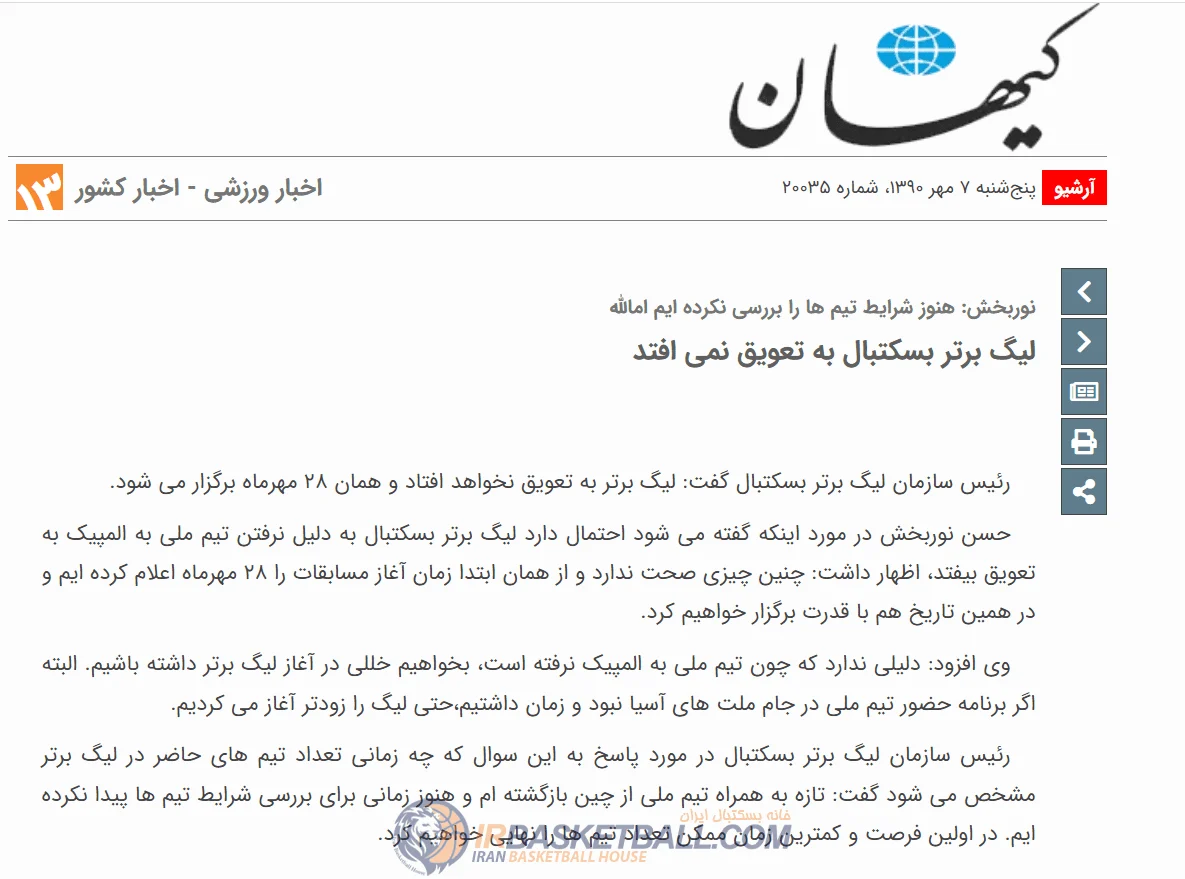 سازمان لیگی که «اولین» نیست / بسکتبال در حباب تاریخ‌سازی